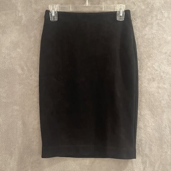 Philosophy Republic Clothing Skirt Womens XS Faux Suede Pencil Bodycon Classic - Picture 1 of 14